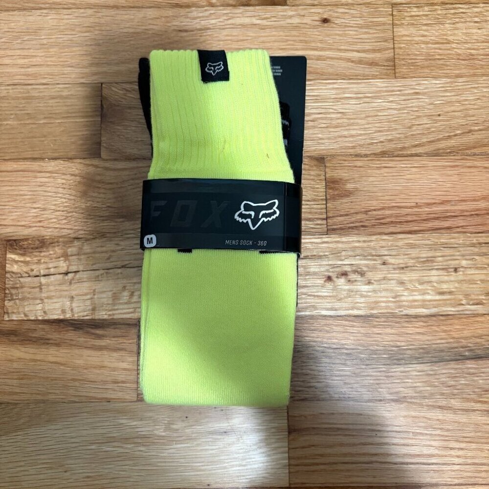 New Mens Medium 7-9 Fox Racing 360 Coolmax Mens Dirt Bike Motocross Long Socks